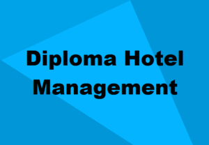 Diploma in Hotel Management and Catering Technology 1 1 2