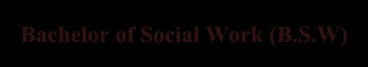 You are currently viewing   Bachelor of Social Work (BSW)￼