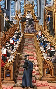 Meeting of doctors at the university of Paris 1
