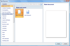 Read more about the article Creating a new document
