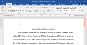 Read more about the article Headers and Footers