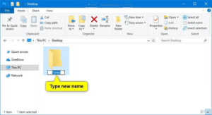 Read more about the article To change the name of a File or Folder