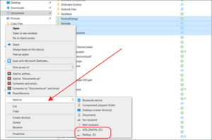 Read more about the article To send a File or Folder to a Disk