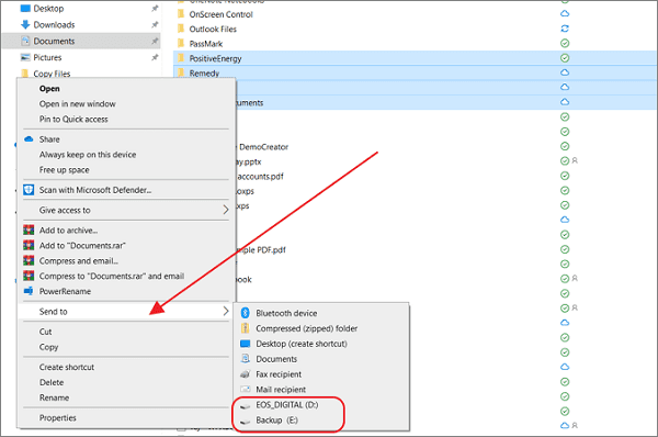 Read more about the article To send a File or Folder to a Disk