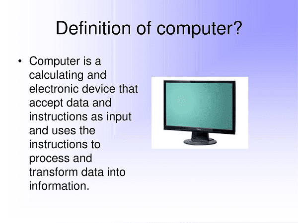 Read more about the article Definition of computers