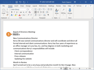 Read more about the article Editing a document