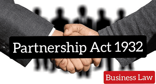The Partnership ACT 1932 2 The Partnership ACT 1932 1