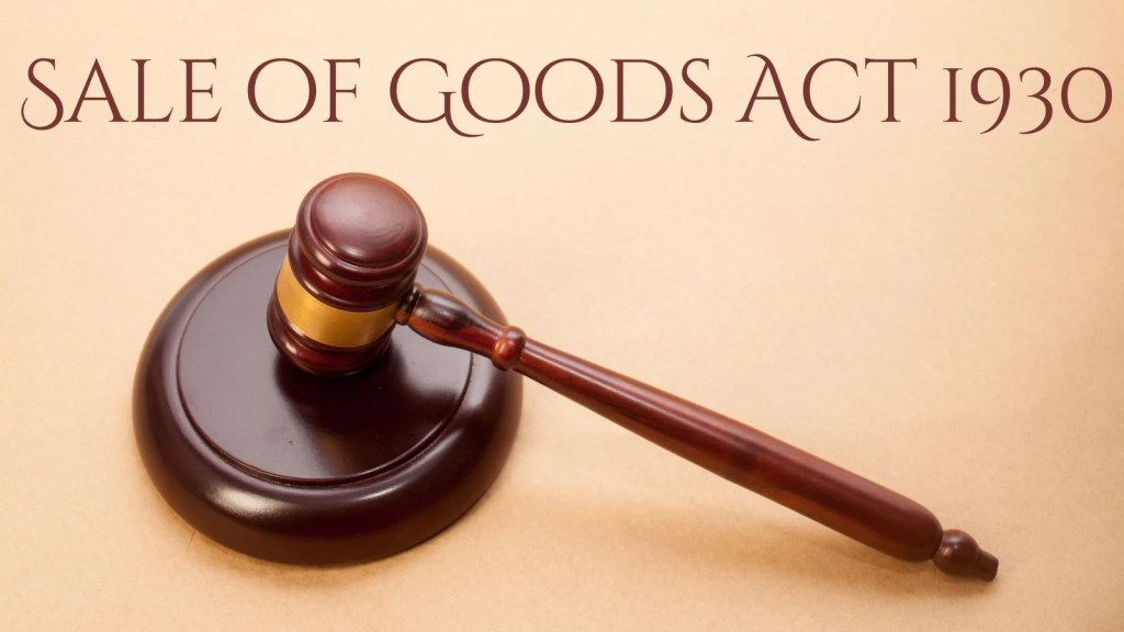 The Sale of Goods Act 1930 3 image 28